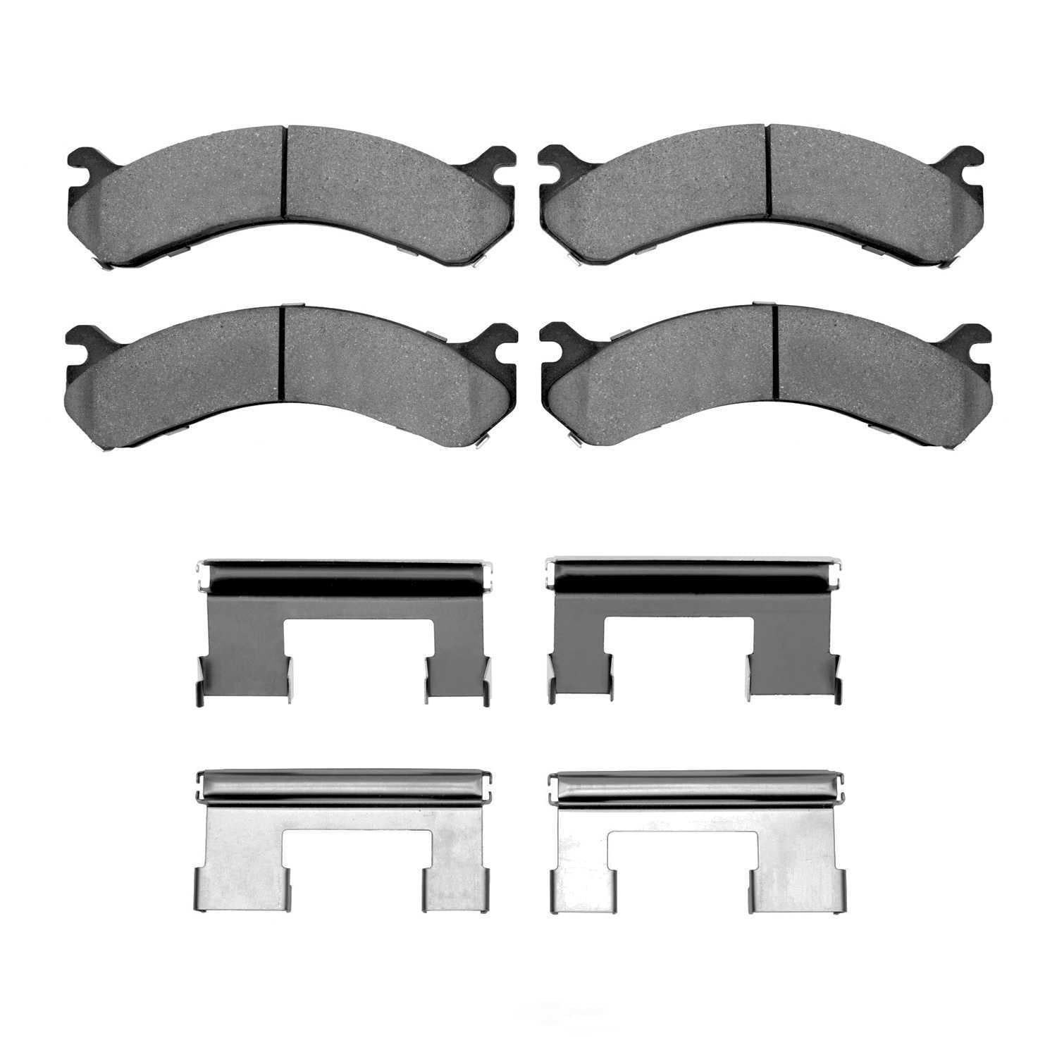 Dynamic Friction Company 1551-0909-01 DFC 5000 Advanced Brake Pads - Ceramic and Hardware Kit - OE