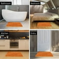 thumbnail image 5 of Bathroom Rugs Chenille Plush Bath Mat Water Absorbent Shower,Orange,24x16inch, 5 of 7