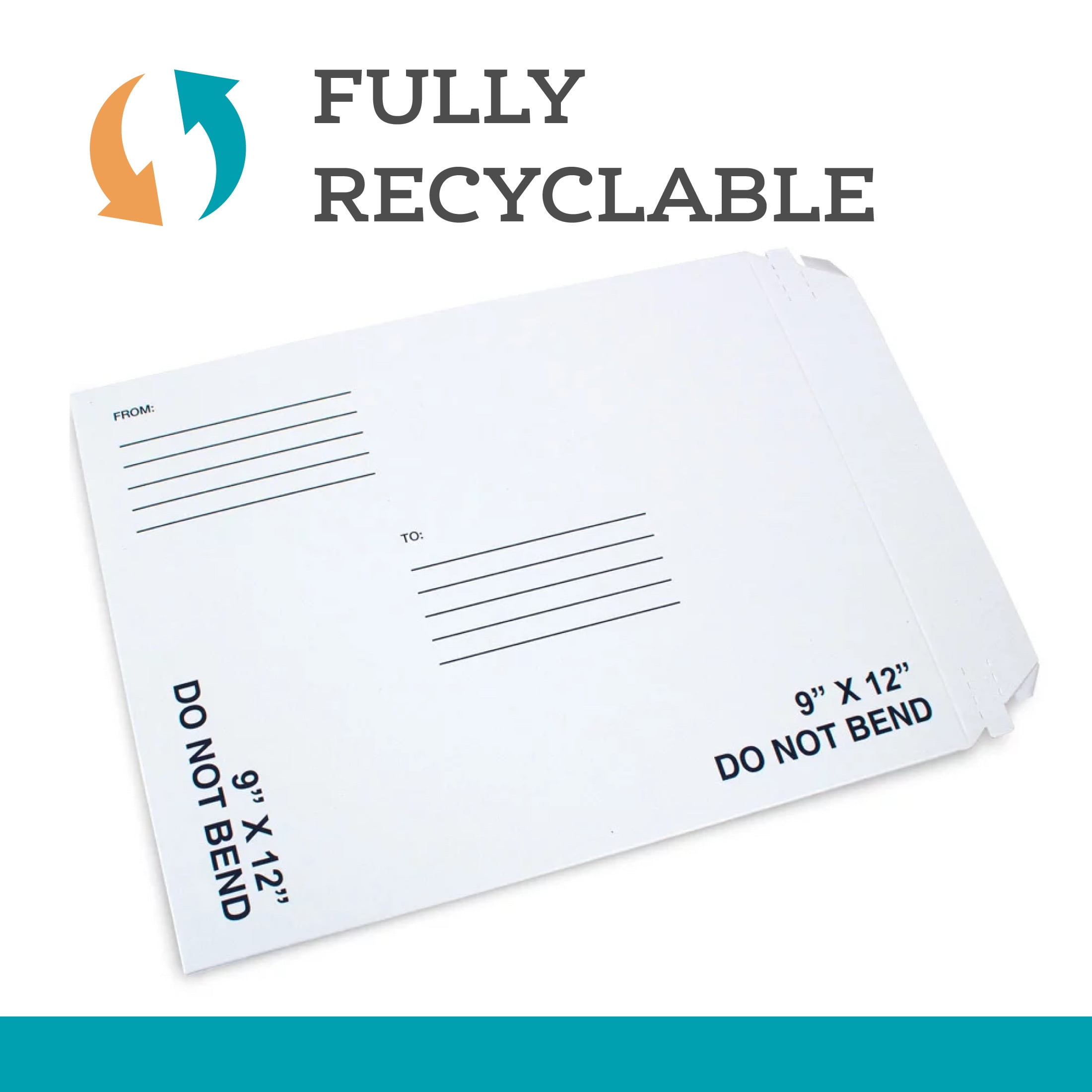 Pen+Gear Document Mailer, Self Seal Stay Flat Mailer, 9 in x 12 in, White