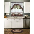 thumbnail image 2 of Woodlands Tier & Swag Set-Color:Brown,Size:24X57, 2 of 3