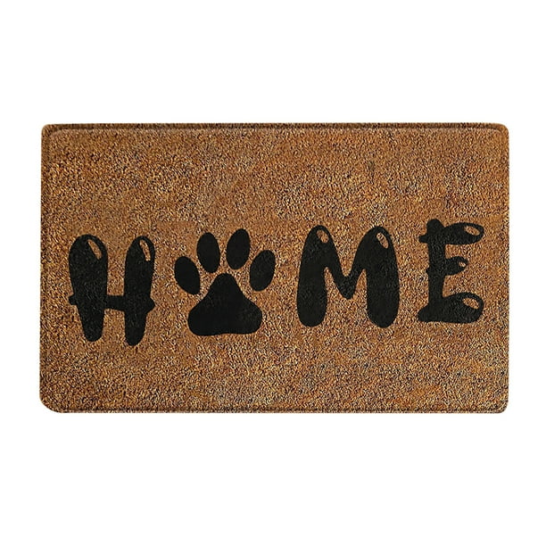 Peggybuy Brown Easy to Clean Floor Mats Indoor Outdoor for Home Room