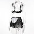 thumbnail image 3 of Gibobby Lencería sexy para mujer Conjuntos de Lencería Sexy para Mujer Brasier de Encaje Flores Sujetador Abierto Tanga G-String Thong Ropa Interior Pijama(Negro, CH), 3 of 5