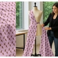 thumbnail image 5 of Soimoi Pink Cotton Poplin Fabric Horse & Dot Animal Print Fabric by Yard 58 Inch Wide, 5 of 7