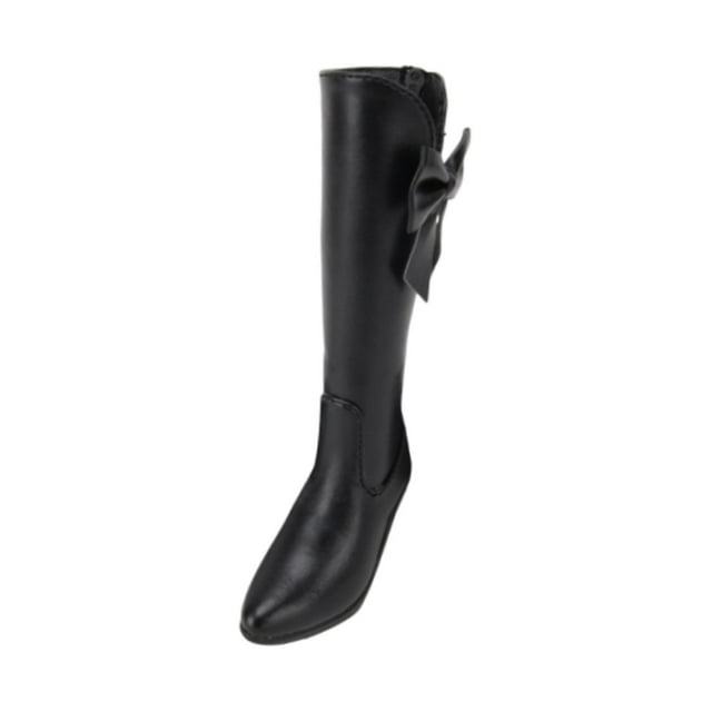 Figuras de acción 1/3, botas de tacón grueso, botas de tacón alto para muñeca de 23 "para muñeca de niña de 23", botas de cuerpo femenino, zapatos de Negro