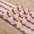 thumbnail image 5 of Fancy Homi Red Boho Cotton Polyester Table Runner 108 inches Long, Farmhouse Macrame Table Runners with Tassels for Home Party Bohemian Rustic Bridal Shower Kitchen Dining Decor 12x108 inches, 5 of 7