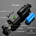 thumbnail image 6 of Mini LED Flashlight Rechargeable USB C Charging, Small Flashlights Powerful with 5 Light Modes, Pocket Flashlight with Clip, Magnetic Flashlight for EDC ,Camping, Hiking,Emergency, 6 of 14