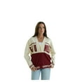 thumbnail image 6 of Women's Gameday Social  Garnet/Cream Florida State Seminoles Woven Carley Retro Button-Up Cardigan, 6 of 7
