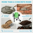 thumbnail image 5 of TABU Electric Cement Mixer,5.5 Cu ft Freestanding Concrete Mixer with Wheels for Stucco/Seeds(Green), 5 of 7