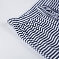 thumbnail image 5 of Bibifish Womens Pants Navy White Striped Pattern Wide Leg Drawstring Waist Pants Baggy Soft Stretchy Casual Beach Daily Wear Loose Pants, 5 of 9