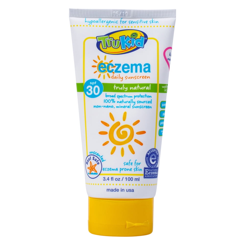 TruKid Eczema Daily Mineral Sunscreen SPF 30, Unscented, 3.4 Oz