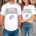 thumbnail image 2 of KHONTS Mom and Dad Shirts Pregnancy Announcement Tshirts Couple Matching Outfits Pregnancy Reveal Tees White-Mom L, 2 of 4