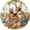 Onmdht-3, variant on Eveokoki 10 Inch Silent Wooden Wall Clock,Whimsical Animal Tea Party Design, Round Non-Ticking Decorative Clock for Nursery, Bedroom, Living Room, Farmhouse Style Home Decor