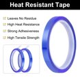 thumbnail image 3 of Uxcell Heat Tape, 2 Rolls 20mmx33m 108ft High Temperature Heat Resistant Tape for Sublimation,Heat Press, Blue, 3 of 5