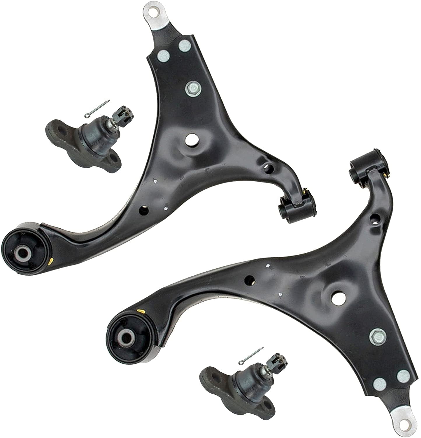 Detroit Axle - Front Lower Control Arms Ball Joints Tie Rods Sway Bars Replacement for 2009-2012 Hyundai Elantra