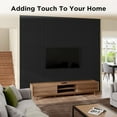 thumbnail image 5 of Plank & Hue 4Pcs 94.5"x12.6" Wood Soundproof Wall Panels Wood Slat Acoustic Panels, Black Oak, 5 of 6