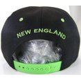 thumbnail image 3 of New England Adult Size Adjustable Snapback Baseball Cap (Black/Green), 3 of 4