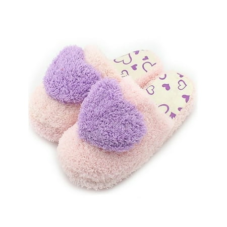 

Harsuny Womens Slippers House Warm Shoes Fluffy Fuzzy Slipper Indoor Casual Lightweight Home Shoe Soft Plush Purple Slippers 7-7.5