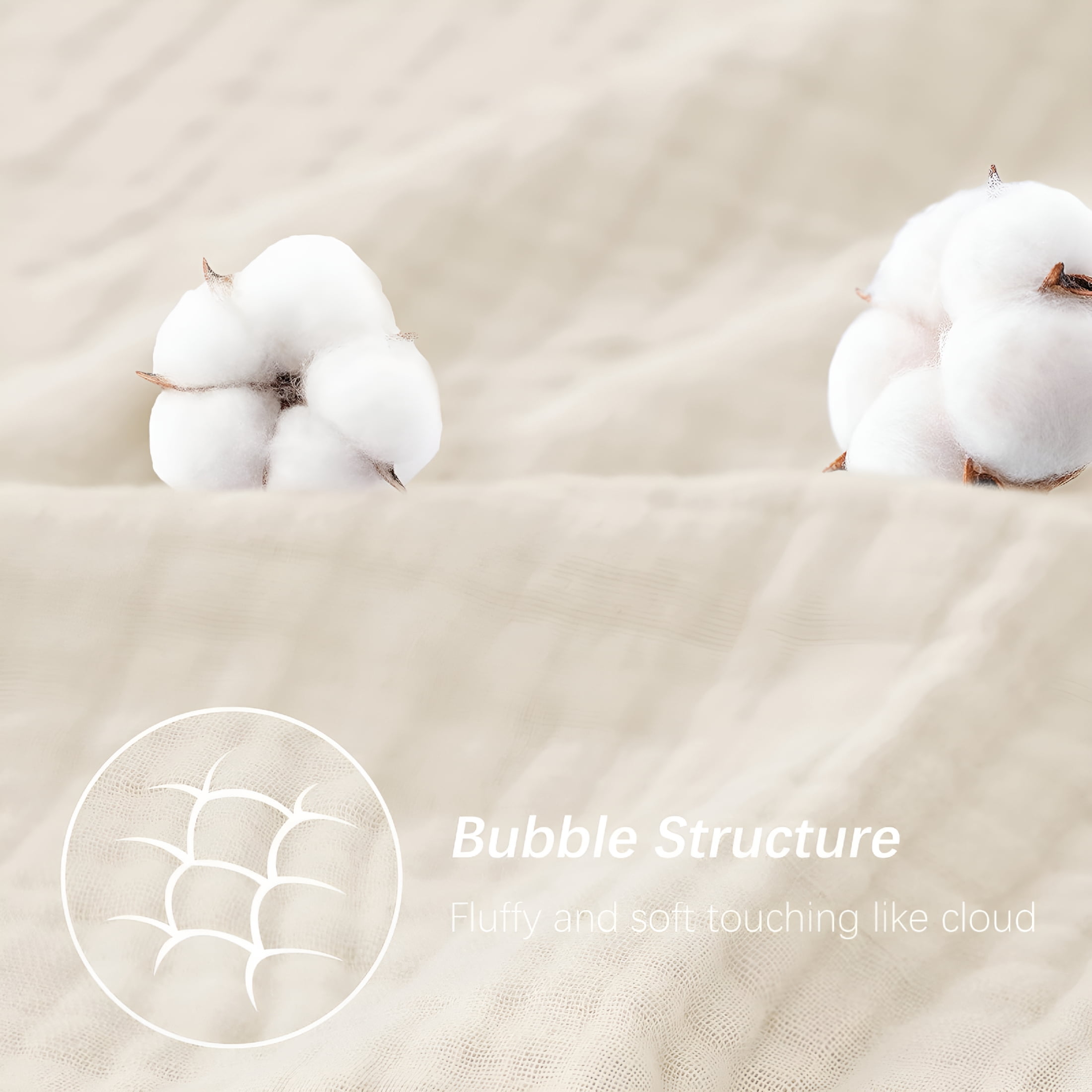 AUQ 2026 New Muslin Hooded Baby Bath Towels - 2 Pack 100% Cotton Towel for Babies, Infants, Toddlers - 32X32Inch - Highly Absorbent and Newborn Essential, Ivory and Brown