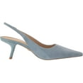 thumbnail image 6 of Sam Edelman Bianka Aspen Sky Slingback Kitten Heel Pointed Toe Fashion Pumps (Aspen Sky, 9), 6 of 6