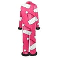 thumbnail image 4 of Womens Pajamas Christmas Silk Pjs Women Button Down Long Sleeve Pajama with Pants Christmas Holiday Pajamas, 4 of 5