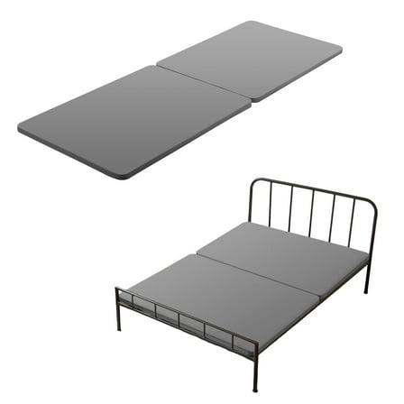 VEVOR Full Size Bunkie Board, 1.5 in Bed Board Slats with 200D Oxford Cloth, Wooden Mattress Support for Full Size Bed, Easy Assembly Support under Mattress, 2 Piece, Gray