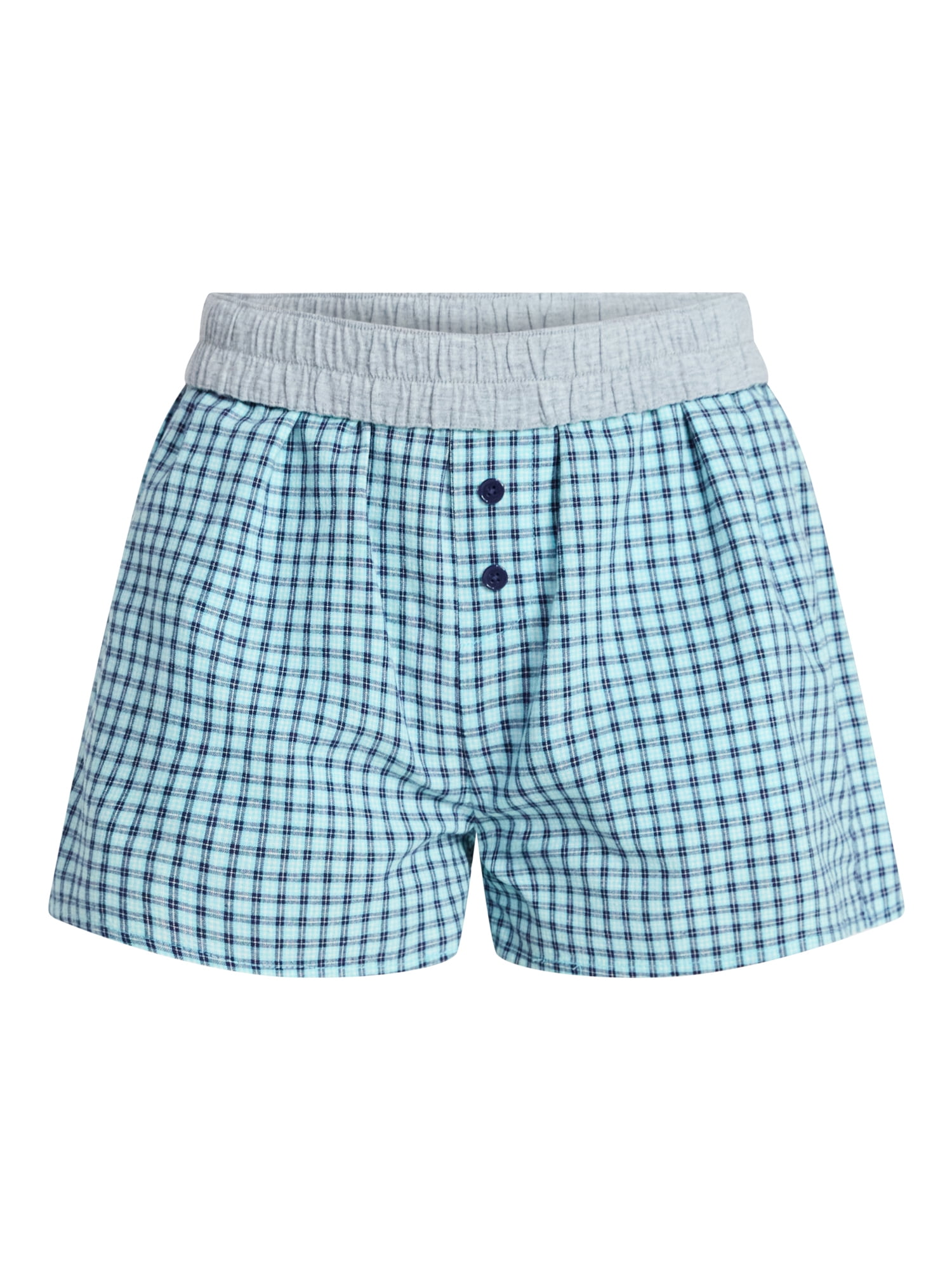 No Boundaries Cotton Boxer Shorts with Rollover Waist, 3'' Inseam, Women's XXS (00)-XXL (20)