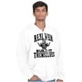 thumbnail image 3 of Real Men Build Auto Mechanic Life Men's Big & Tall Graphic Zip Up Hoodie Brisco Brands 3X, 3 of 5