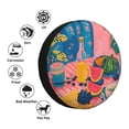 thumbnail image 4 of Pofeuu Colorful Summer Fruit Table Print Spare Tire Wheel Cover for Car Truck SUV Camper Universal Fit Spare Tire Cover RV Spare Tire Covers-16 inch, 4 of 6