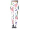 thumbnail image 1 of MIASHUI Leggings Imprimés de Festival de la Résurrection de Pâques Personnalisés pour Femmes pour Course et Entraînement Rose,P, 1 of 5