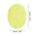 thumbnail image 3 of Unique Bargains 1 Pc Reusable Facial Sponges Oval for Removing Dirt 4.53"x3.66"x0.39" Light Yellow, 3 of 6