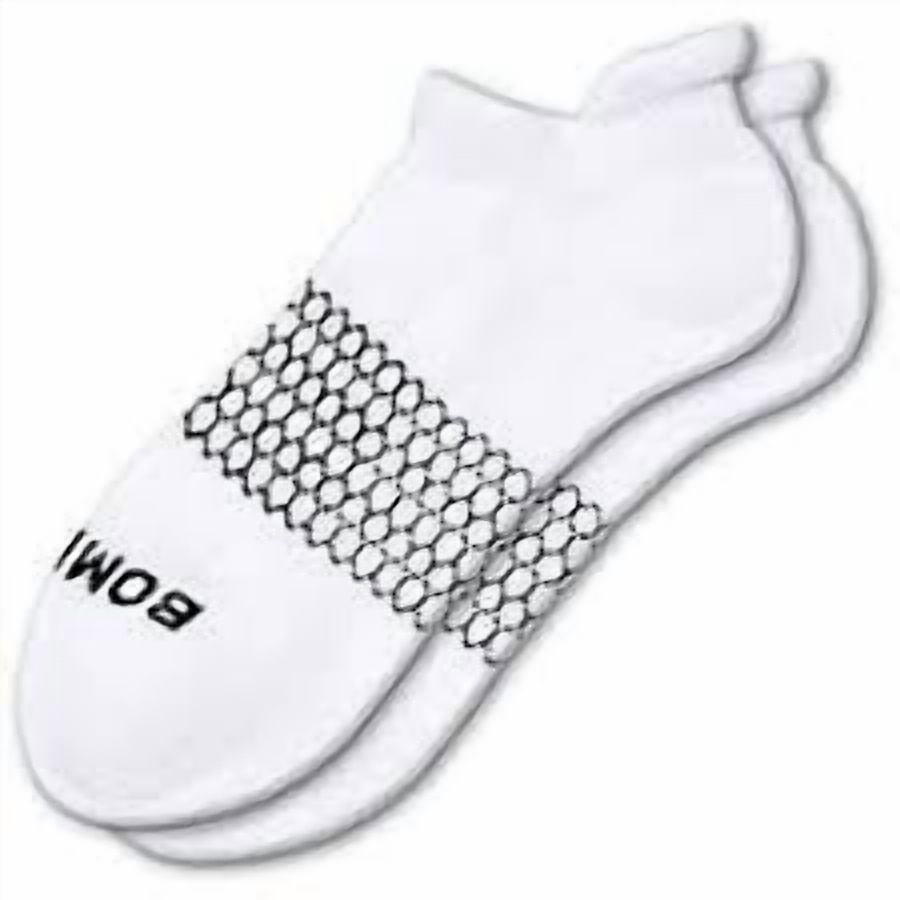 BOMBAS Originals Ankle Socks White Large 4 Pack