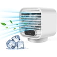thumbnail image 1 of Portable Air Conditioner for Small Room, Mini Air Cooler with 3-Speeds Wind, Personal Air Cooler with 2000 mAh Rechargeable Battery , Small Air Conditioner for Home, Office (white), 1 of 7