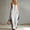 White, variant on Womens Romper Crew Neck Sleeveless Zip Up Soft Fabric Casual Wide Leg Jumpsuit 1 Piece For Daily Wear Summer