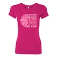 thumbnail image 2 of Wild Bobby, We Don't Know How Strong We are Until Strong is the Only Choice, Breast Cancer Awareness, Women Slim Fit Junior Tee, Raspberry, XX-Large, 2 of 4
