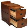 thumbnail image 3 of Home Square Set of 2 2-Drawer Wood File Cabinet in Cherry, 3 of 5