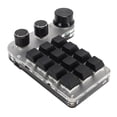thumbnail image 4 of Teclado programable con RGB 3 perillas 12 teclas 2,4G recepción USB Bluetooth teclado multifunción DIY, 4 of 5