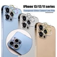 thumbnail image 2 of Película protectora de cámara brillante para iPhone 13 Pro 11 Pro 12 Pro Max, cristal Protector de lente transparente para iphone 13 12 Mini cubierta traseraFor iPhone 12 Gao Jinjia LED, 2 of 2