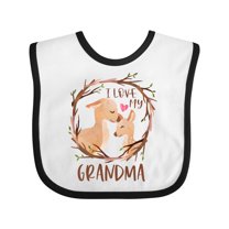 Inktastic I Love My Grandma Boys or Girls Baby Bib
