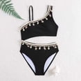 thumbnail image 4 of JFOPQVSM Girls Comfortable Breathable Skin Friendly Sleeveless Swimsuit Fashionable Strap Swimsuit, 4 of 6