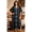 Designer Caftan#1078, variant on Oussum Kaftan Dresses for Women Plus Size Tribal Black Maxi Dress, Polyester V-Neck Kimono 3/4 Sleeve Beach Cover Up, One Size 1X–3X
