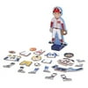 Melissa and Doug Magnetic Pretend Play Wooden Figure w/ Sports Uniform Pieces