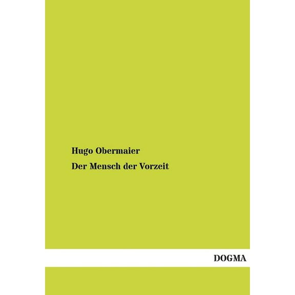 Der Mensch Der Vorzeit (Paperback)