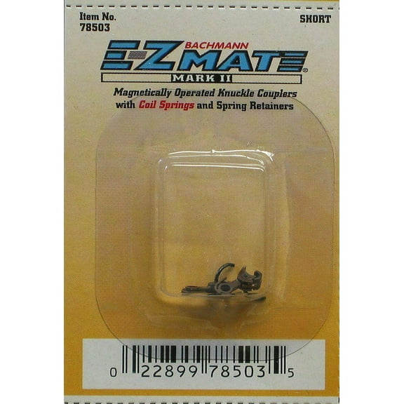 Bachmann N Scale EZ Mate Magnetic Train Knuckle COUPLERS Mark II BAC78503 Short (1X Pack)