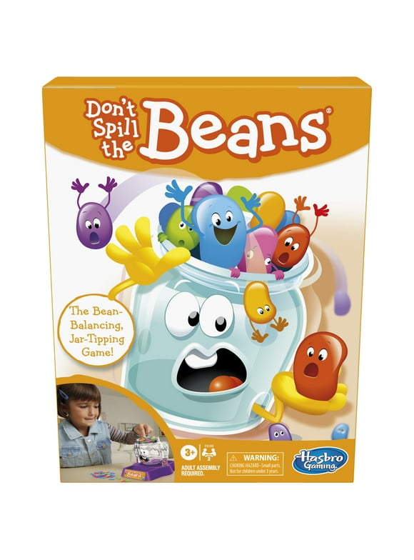 Don't Spill the Beans, Easy and Fun Preschool Game For Kids and Family Ages 3+, 2 Players
