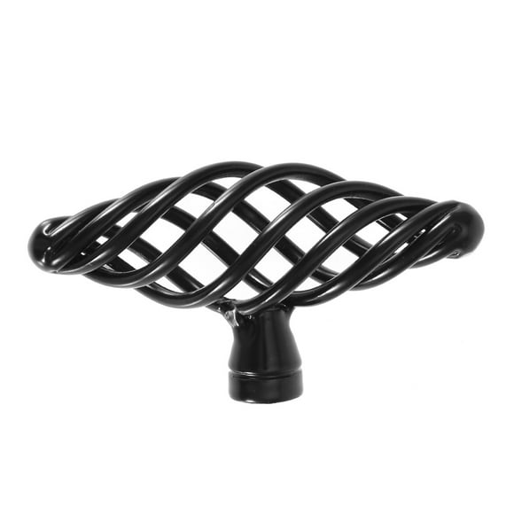 Cabinet Handle Matt Black Cabinet Handle Birdcage Handle Closet Handle Armoire Handle Iron Matt Black Birdcage Solid Cabinet Handle Simple Style Furniture Door Accessory#3-0