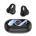 thumbnail image 3 of Christmas Gifts Liweisiy Bones Conduction Bluetooth Earphones With Non In Ear Clip Style Sports Digital Display And Long Battery Life Wireless Earphones D2090 Black Free Size, 3 of 9