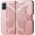 thumbnail image 2 of Compatible with Moto G Stylus 5G 2024 Wallet Case for Women, Leather Flip Case with Kickstand Magnetic and Card Holder Protective Phone Case for Moto G Stylus 5G 2024 Butterfly Rose Gold SD, 2 of 12