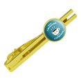 thumbnail image 1 of More Espresso Less Depresso Depression Coffee Funny Humor Round Tie Bar Clip Clasp Tack Gold Color Plated, 1 of 5