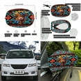 thumbnail image 6 of Yuyamidu Aztec Car Hood Cover Highland Cow Auto Rearview Protection Cover 3 Pack Blue Butterfly Vehicle Front Hood Cover for Car Side Mirror Covers Car Exterior Accessories, 6 of 7