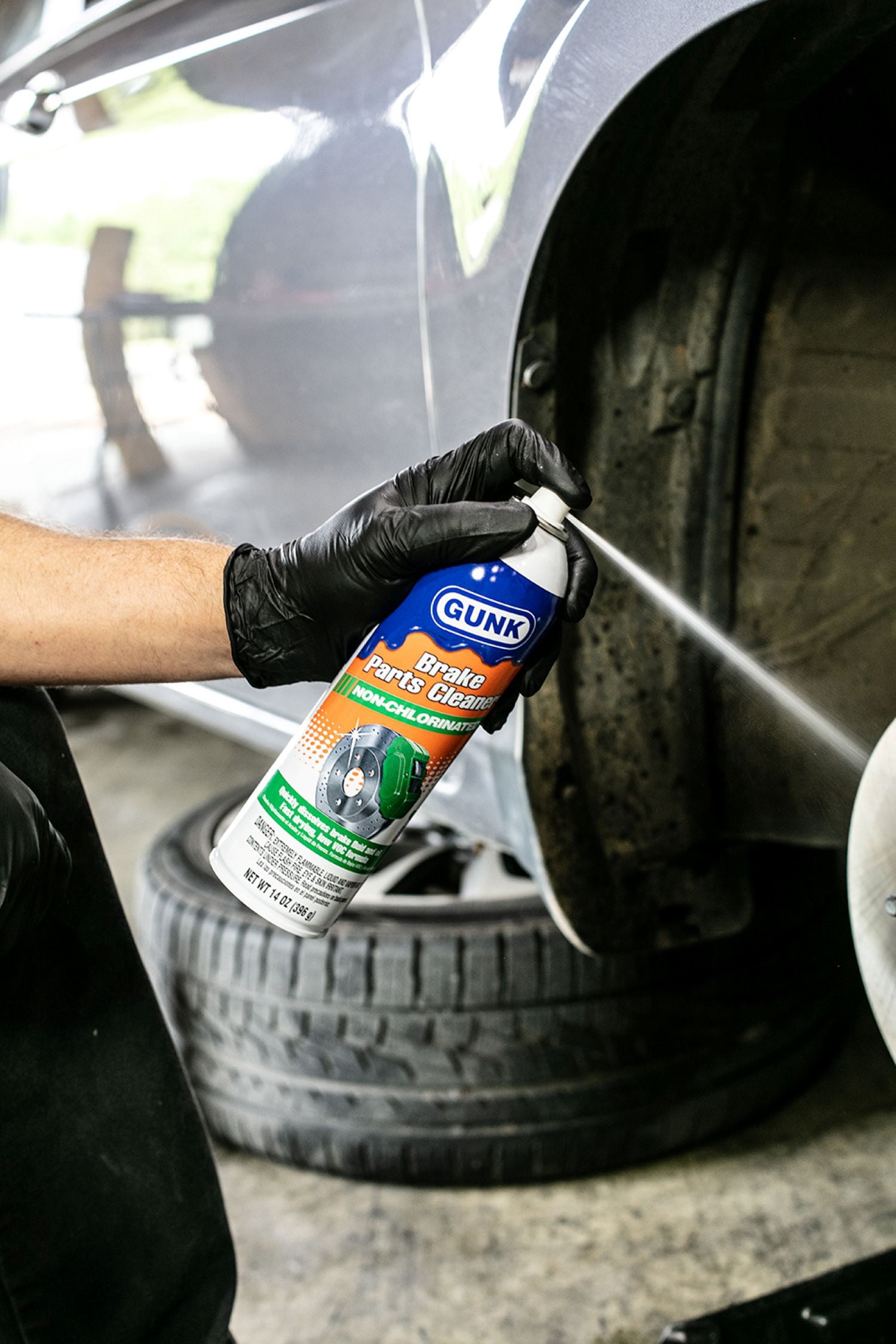 (2 pack) Gunk Non-Chlorinated Brake Cleaner, 14 oz